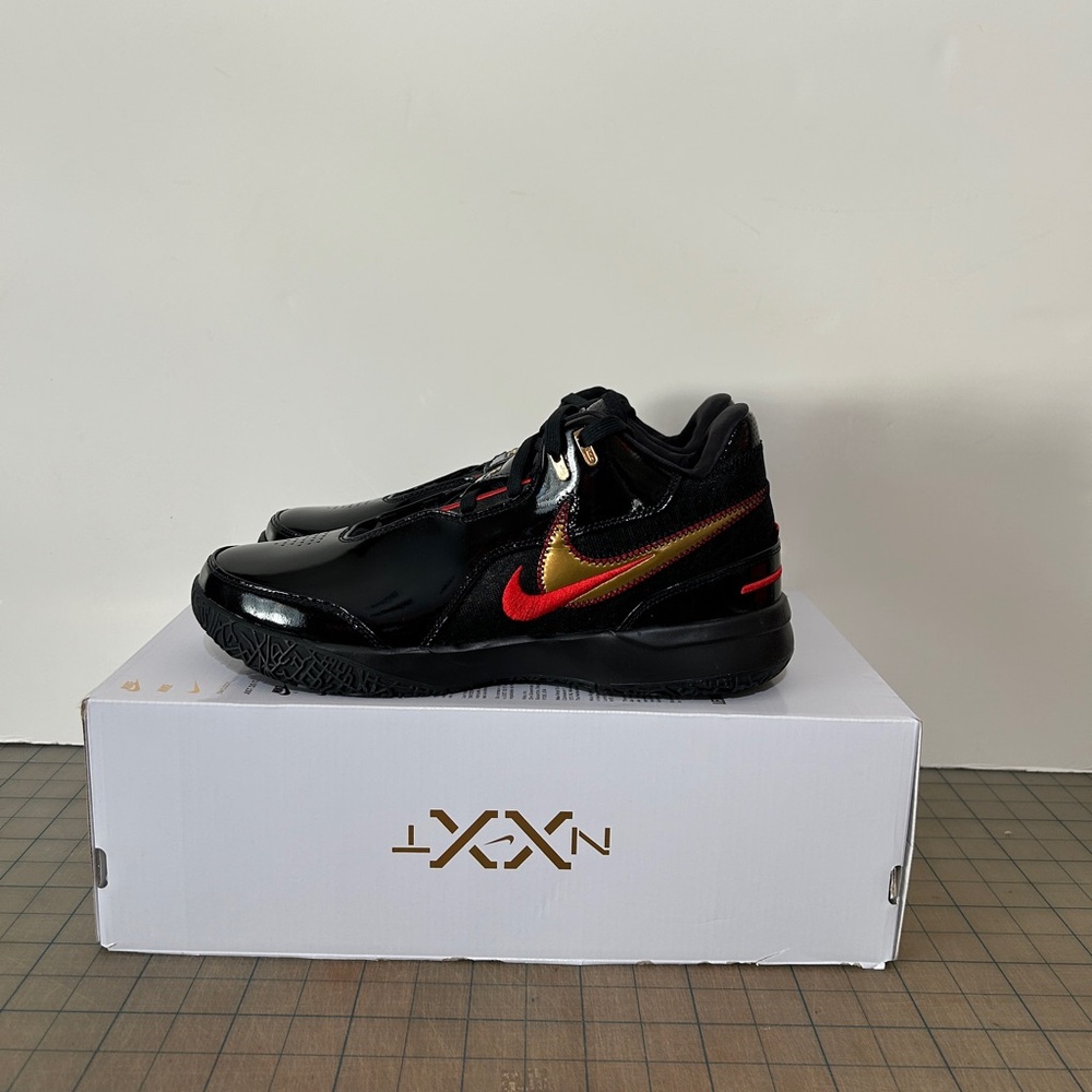 Nike Zoom LeBron NXXT Gen AMPD ‘Black Metallic Gold Red’
